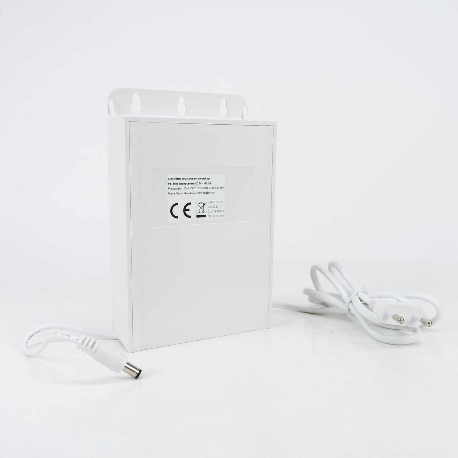 Alimentator cu acumulator de back-up PNI 1802 pentru camere CCTV - 12V/2A fotografia produsului