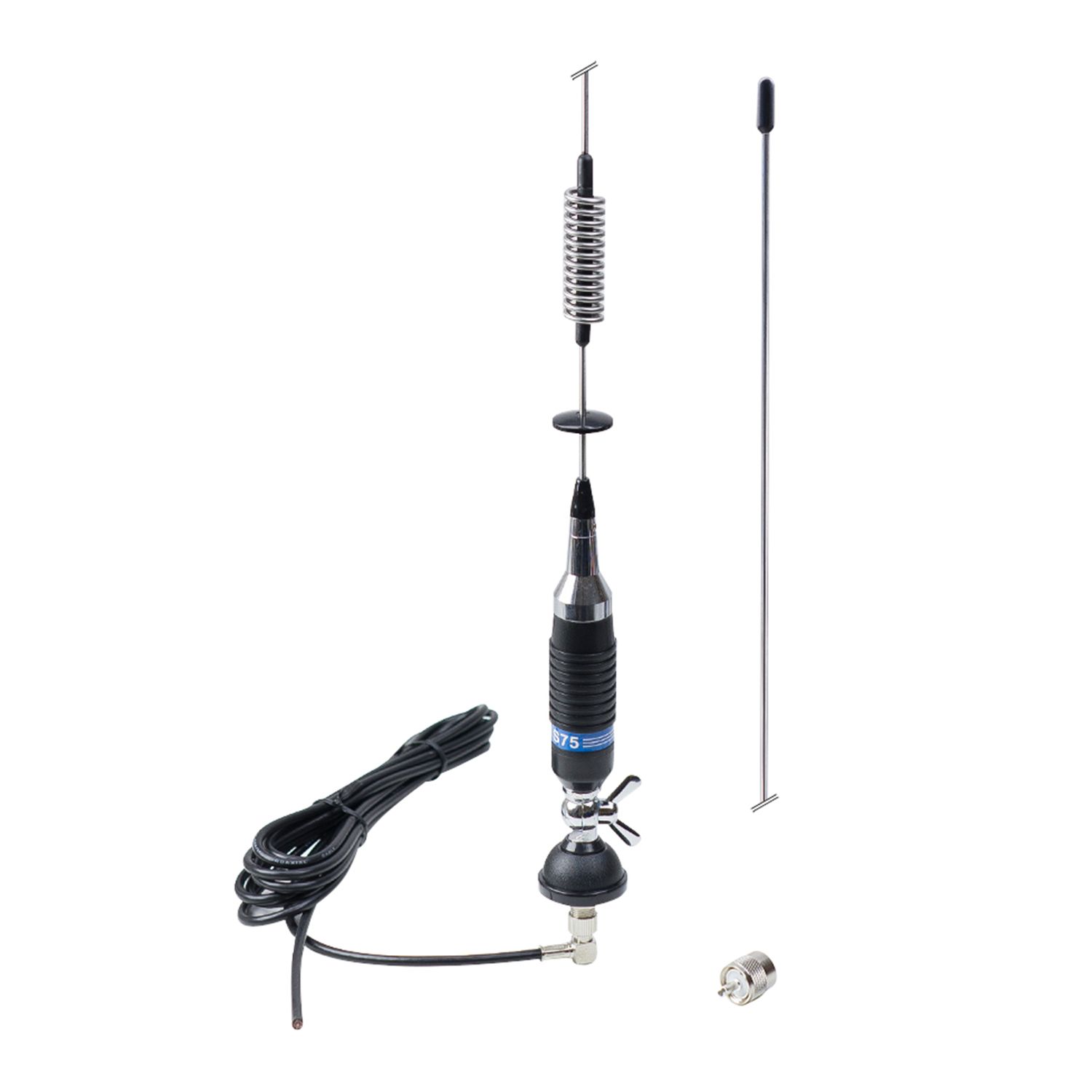 Antena CB PNI S75 cu fluture, montura, cablu si mufa PL fotografia produsului View 5 L