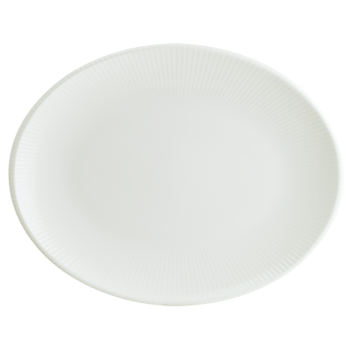 Platou oval portelan bonna iris white 31x24cm