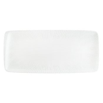 Platou dreptunghiular portelan bonna iris white 34x16cm