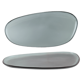 Platou oval portelan bonna vago glass 39cm