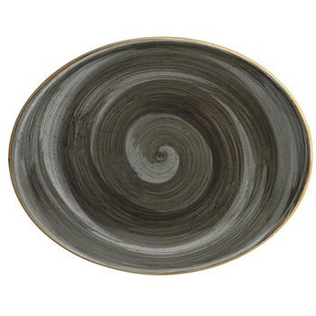 Farfurie ovala din portelan bonna space 31cm