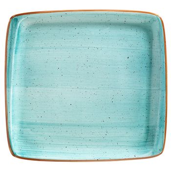 Farfurie patrata portelan bonna aqua 15x14cm