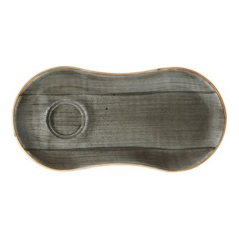 Farfurie aperitiv din portelan bonna space 25x12cm