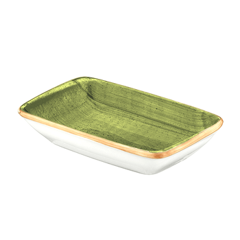 Farfurie dreptunghilara din portelan bonna theraphy 15x9cm