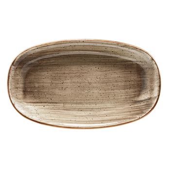 Farfurie ovala din portelan bonna terrain 24x14cm