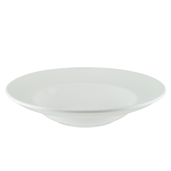 Farfurie gourmet adanca portelan bonna iris white 27cm 400ml