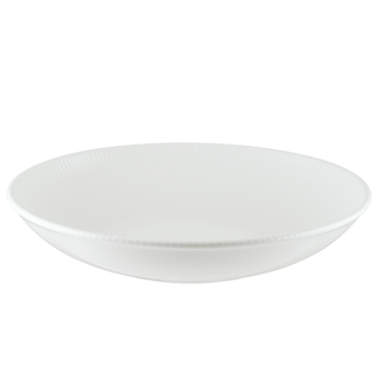 Farfurie adanca portelan bonna iris white 25cm 1300ml