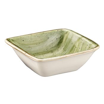 Farfurie patrata adanca din portelan bonna theraphy 19x17cm