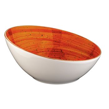 Bol inclinat din portelan bonna terracota 18cm 400ml