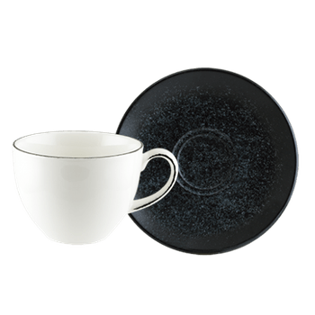 Set ceasca cu farfurioara pentru ceai bonna vesper matt 230ml
