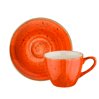 Ceasca si farfurioara din portelan bonna terracota 70ml