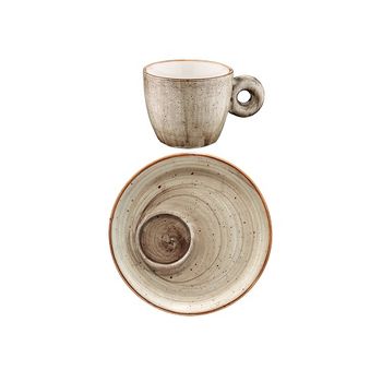 Set ceasca cu farfurioara espresso bonna terrain 12cm 70ml