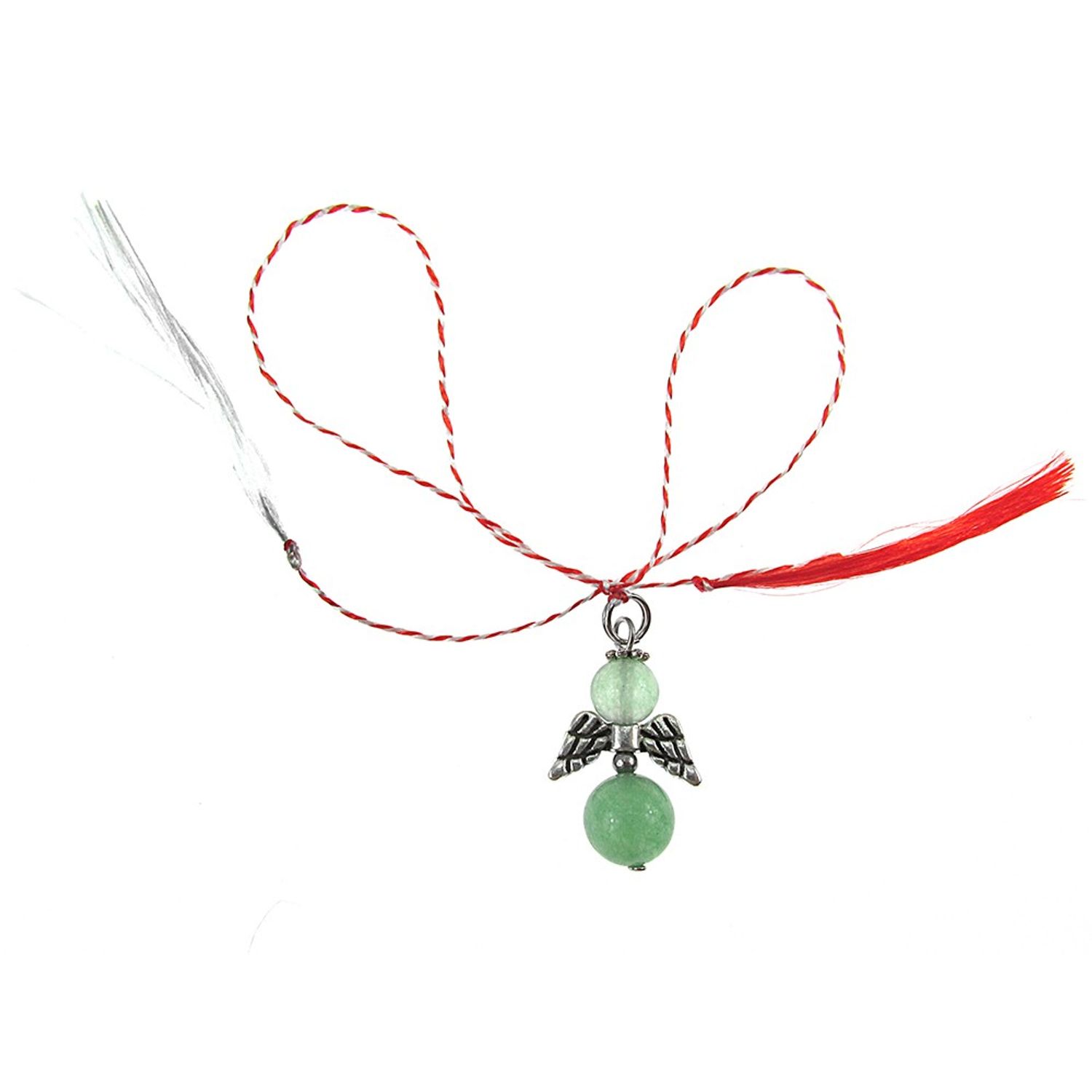 Martisor ingeras aventurin verde fotografia produsului
