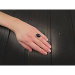 Inel argint reglabil cu onix natural 18x13 MM fotografia produsului View 2 S
