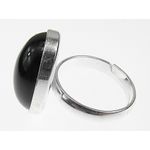 Inel argint reglabil cu onix natural 18x13 MM fotografia produsului View 4 S
