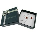 Cercei argint lantisor cu carneol 6 MM fotografia produsului View 3 S
