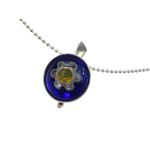 Lantisor argint cu pandantiv mic Millefiori albastru 10 MM fotografia produsului View 2 S