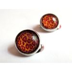 Cercei clips animal print model D 12 MM fotografia produsului View 2 S