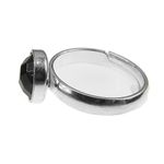 Inel argint reglabil cu onix natural fatetat 8 MM fotografia produsului View 3 S