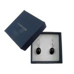Cercei argint ovali cu onix 14x10 MM fotografia produsului View 2 S