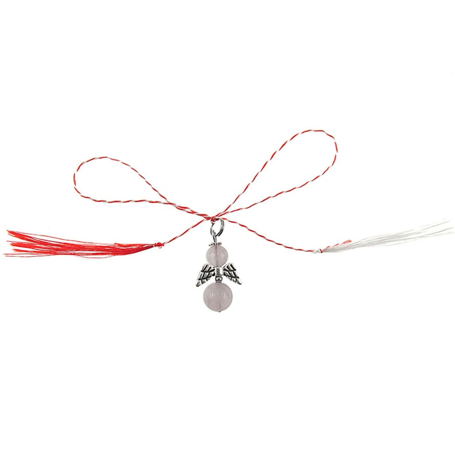 Martisor ingeras cuart roz fotografia produsului