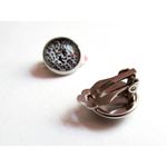Cercei clips animal print C 12 MM fotografia produsului View 3 S