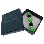 Clama de par cu jad verde si onix fotografia produsului View 4 S