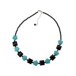 Colier boho chic cu onix si turcoaze fotografia produsului View 2 S