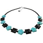 Colier boho chic cu onix si turcoaze fotografia produsului View 3 S