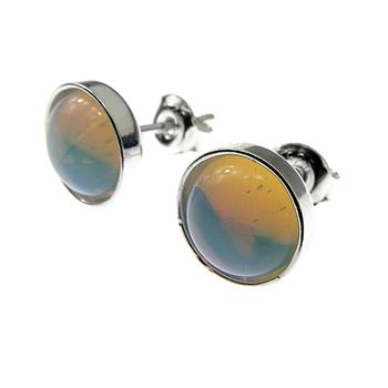 Cercei argint cu opalit 8 mm