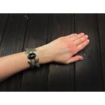 Bratara statement fluturi cu agat negru 25x18 MM fotografia produsului View 2 S