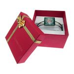 Bratara statement cu flori uscate roz/verde B fotografia produsului View 4 S