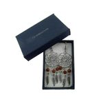 Cercei candelabru Dreamcatcher cu Piatra Soarelui maro fotografia produsului View 4 S