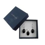 Set argint cu onix oval 14x10 MM fotografia produsului View 2 S