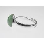 Inel argint reglabil cu aventurin verde natural 10 MM fotografia produsului View 4 S
