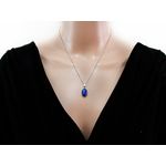 Set argint cu lapis lazuli oval 14x10 MM fotografia produsului View 5 S