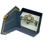 Bratara statement floare filigran cu cuart roz fotografia produsului View 4 S