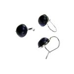 Set argint clasic cu lapis-lazuli natural fotografia produsului View 3 S