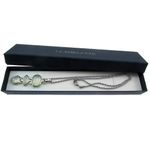 Colier inox cu pandantiv lung de opalit fotografia produsului View 4 S