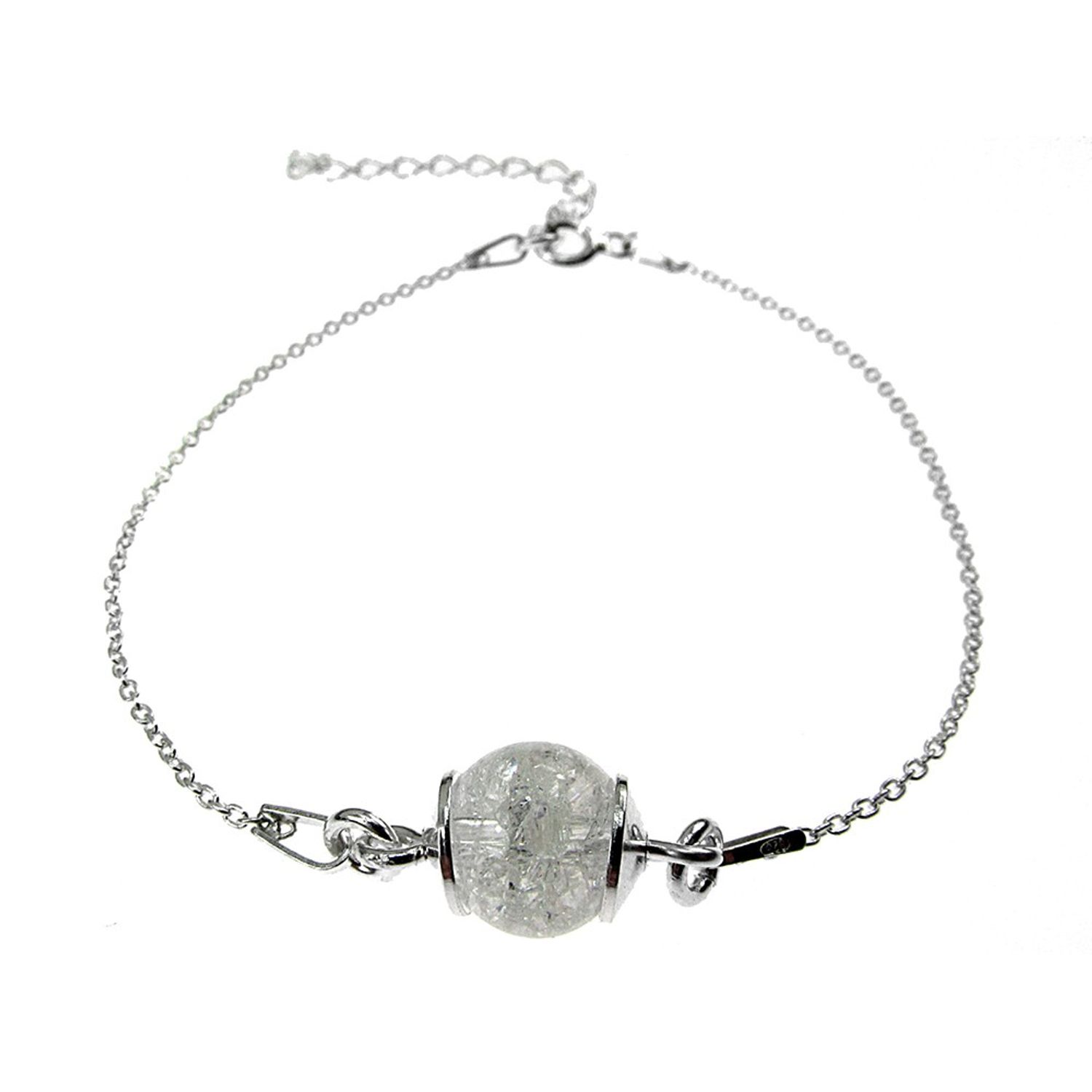Bratara argint cu cristal de stanca fotografia produsului View 8 L