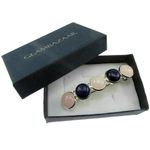 Clama de par cu lapis lazuli si cuart roz fotografia produsului View 4 S