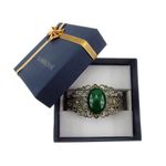 Bratara bronz cu agata verde 25x18 MM fotografia produsului View 4 S