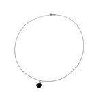Lantisor argint cu pandantiv mic onix natural 10 MM fotografia produsului View 2 S