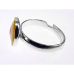 Inel argint reglabil cu Millefiori galben 10 MM fotografia produsului View 3 S