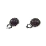 Cercei clips cu piatra naturala ametist 10 MM fotografia produsului View 5 S