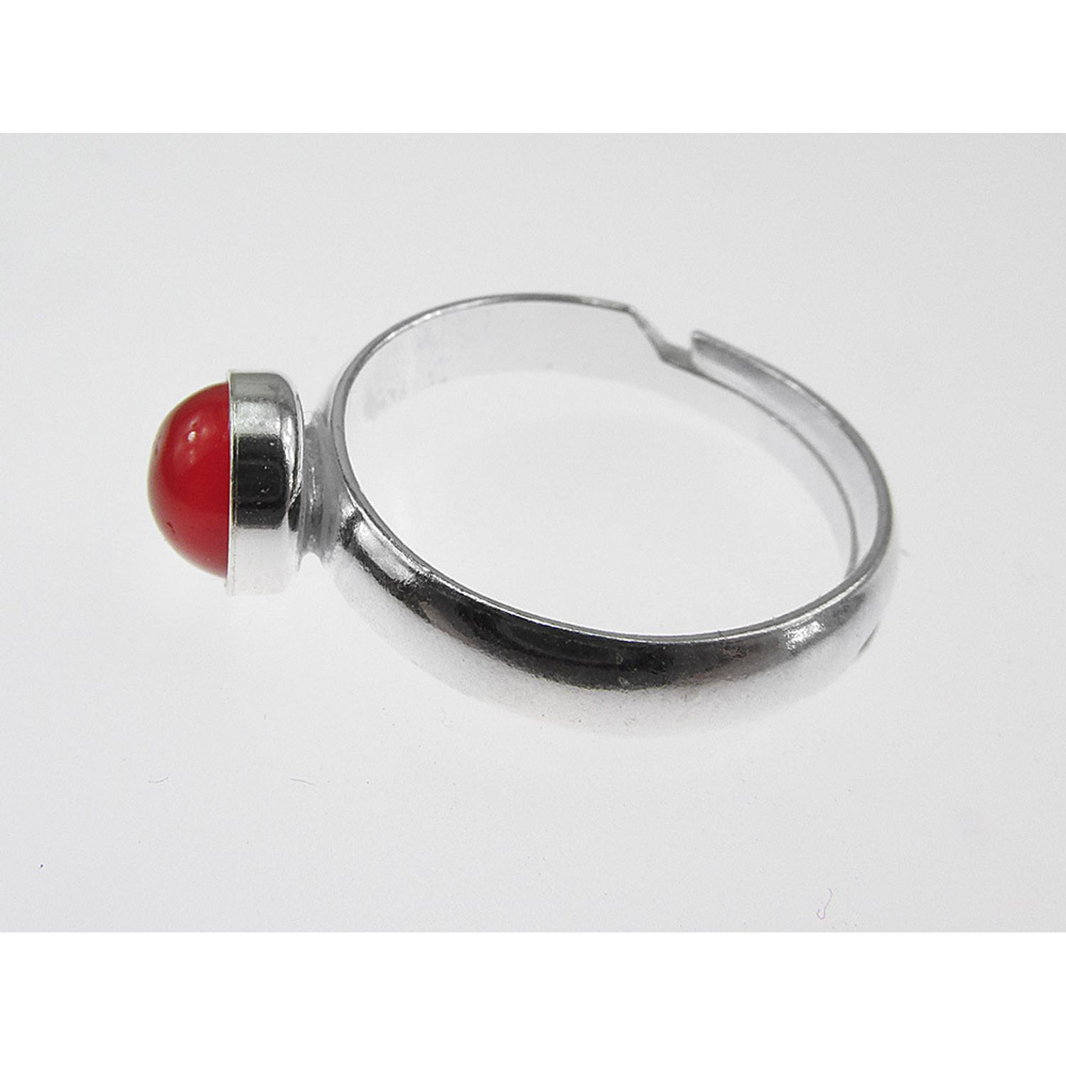 Inel argint reglabil cu carneol 6 MM fotografia produsului View 4 L