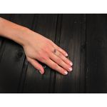 Inel argint reglabil cu fluture Swarovski Elements mov 8 MM fotografia produsului View 4 S