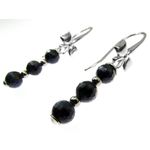 Cercei argint lungi cu safir natural fotografia produsului View 3 S
