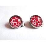Cercei clips animal print A 12 MM fotografia produsului